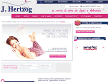 Tablet Screenshot of matelas-hertzog.com